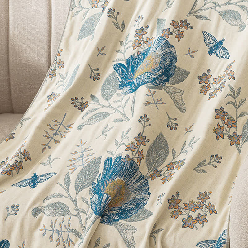 Ownkoti Floral & Butterfly Pure Cotton Gauze Bath Towel - image 3