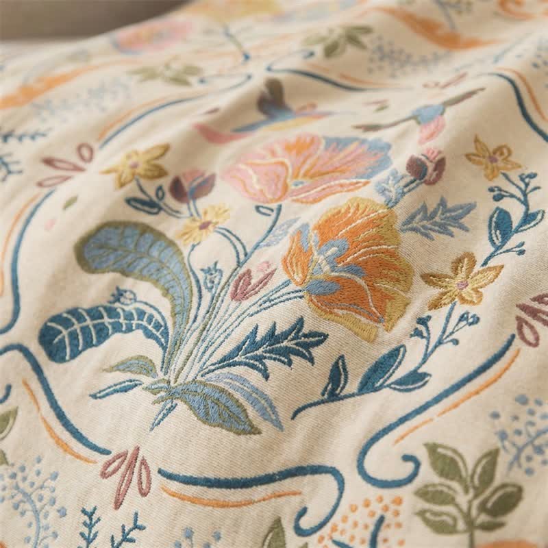 Ownkoti Country Floral Cotton Gauze Bath Towel - image 3