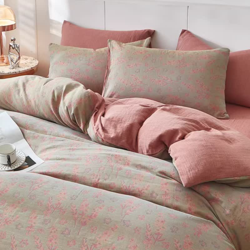 Ownkoti Lavender & Floral Cotton Double Gauze Bedding - image 8