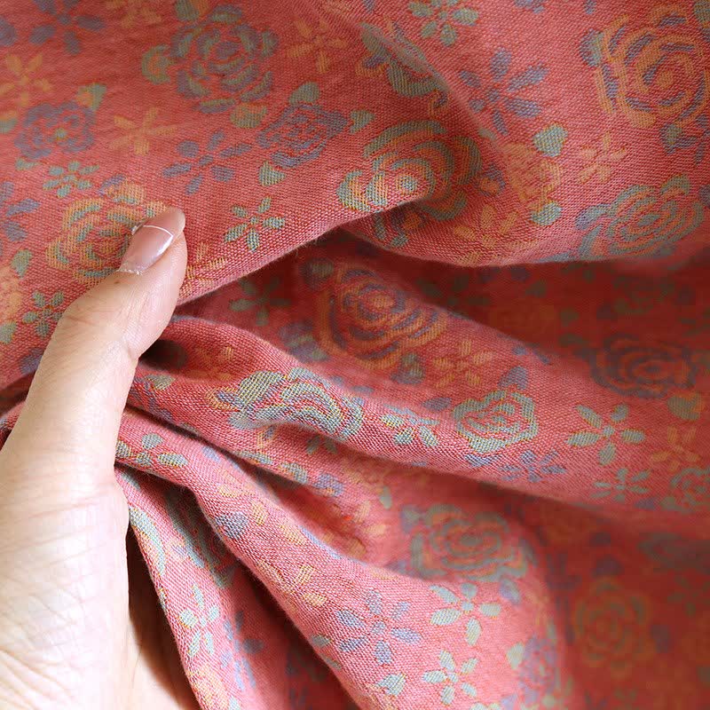 Ownkoti Double Gauze Cotton Rose Floral Nightgown - image 10