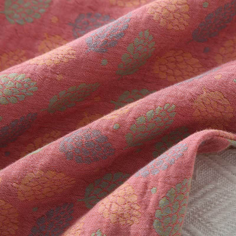 Ownkoti Leaf Cotton Gauze Jogger Pajama Pants - image 5
