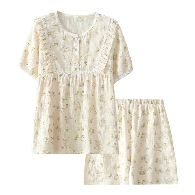 Ownkoti Refresh Bunny Pure Cotton Pajama Set - image 12
