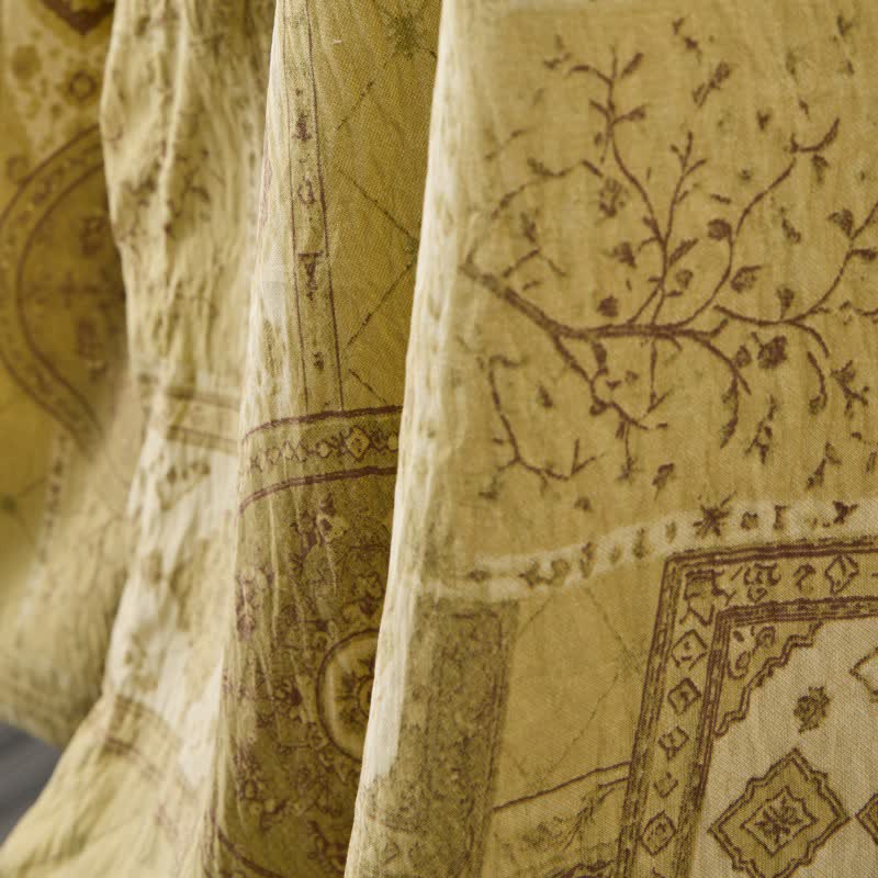 Ownkoti Ethnic Style Ruffled Collar Side-Tie Nightgown - image 10