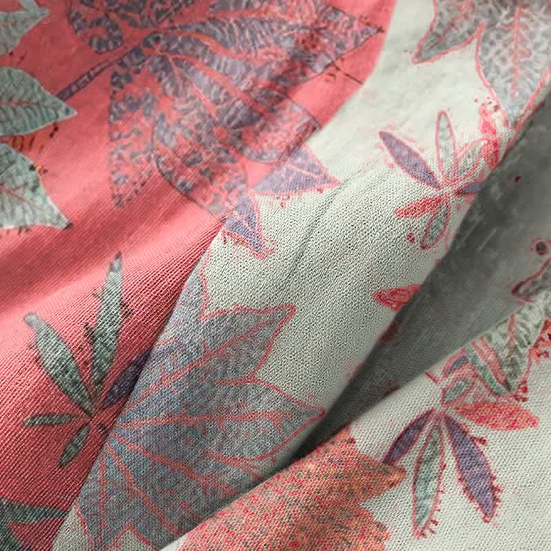 Ownkoti Double Gauze Maple Leaf Cotton Kimono Robe - image 6