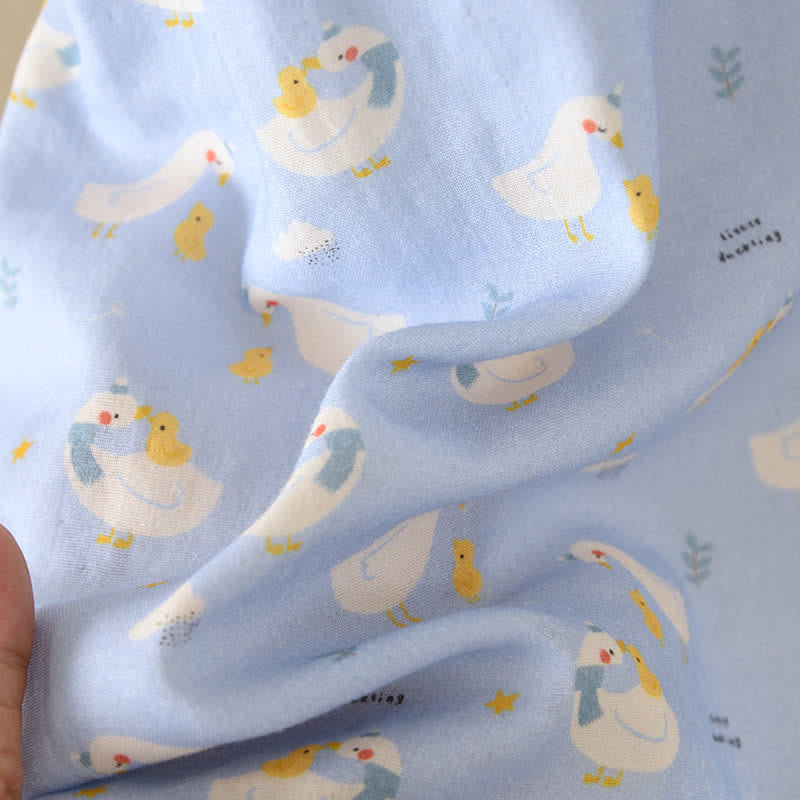 Ownkoti Blue Goose Cotton Gauze Sleeveless Pajamas - image 9