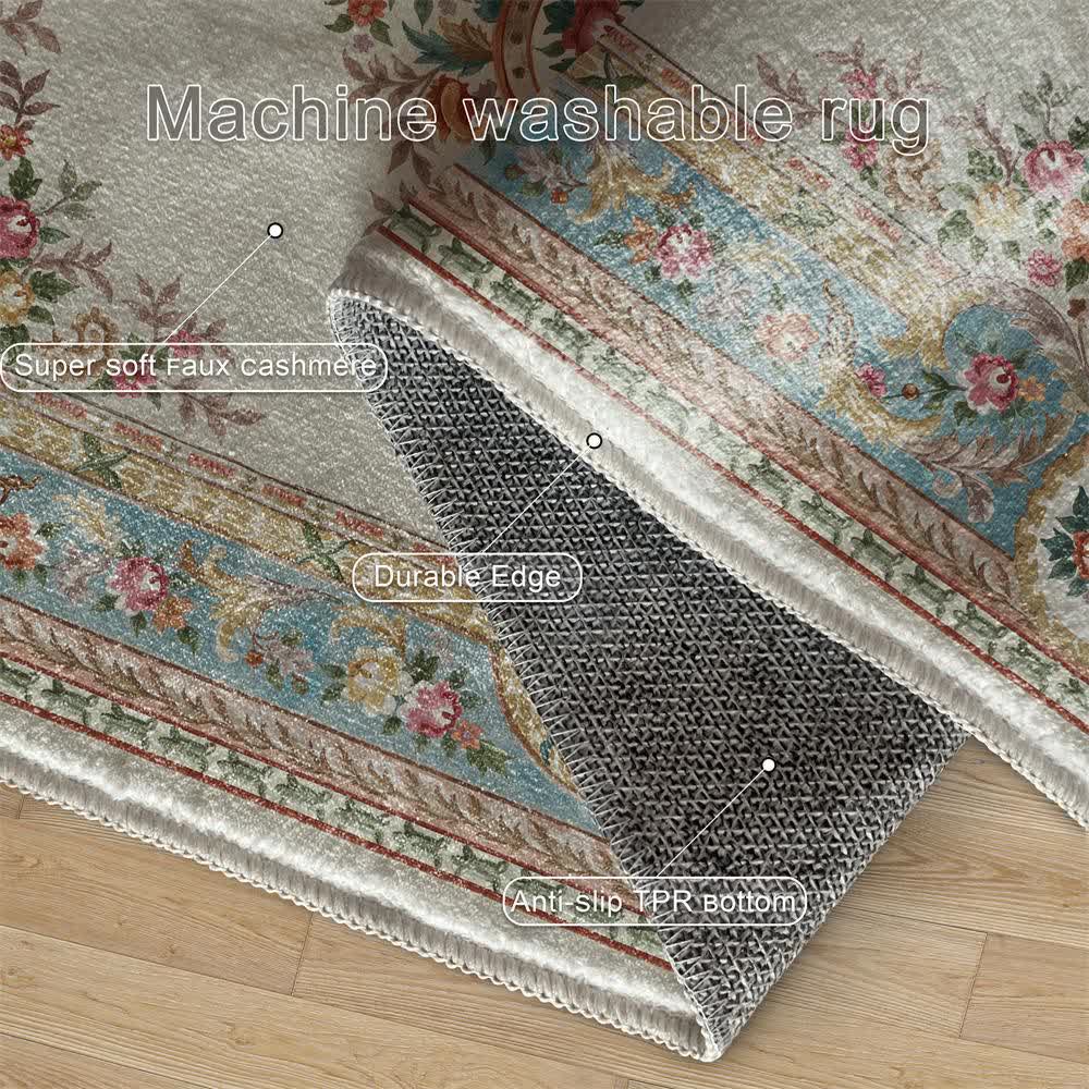 Ownkoti French Chateau Elegant Floral Area Rug - image 5