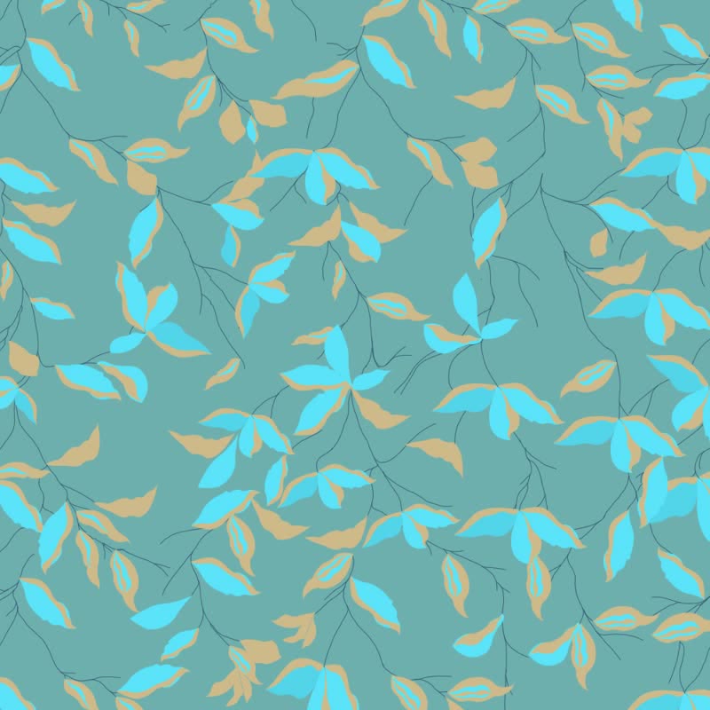 Ownkoti Artistic Botanical Leaf Beach Towel - image 9