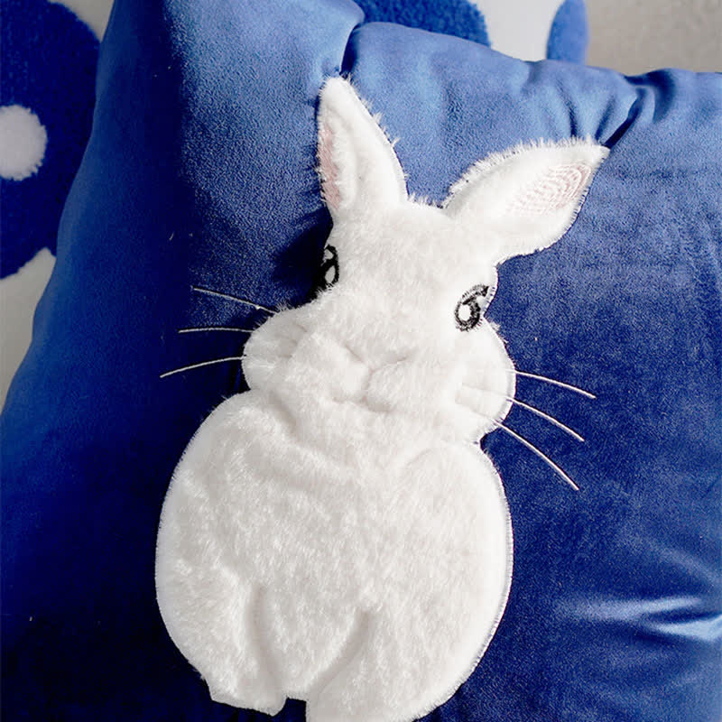 Ownkoti Cute Bunny Throw Pillow Cover - image 1
