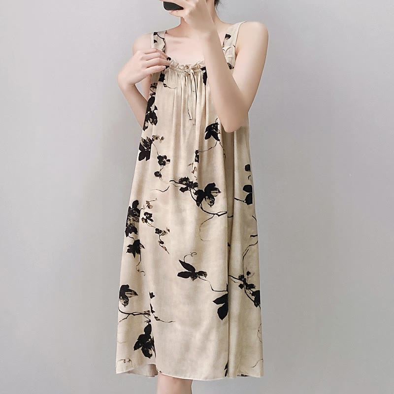 Ownkoti Ink Wash Floral Sleeveless Nightgown - image 6