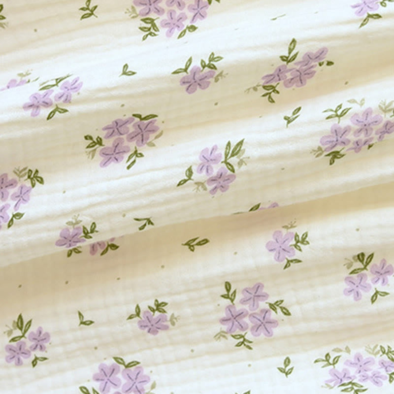 Ownkoti Rustic Purple Floral Cotton Camisole Nightgown - image 8