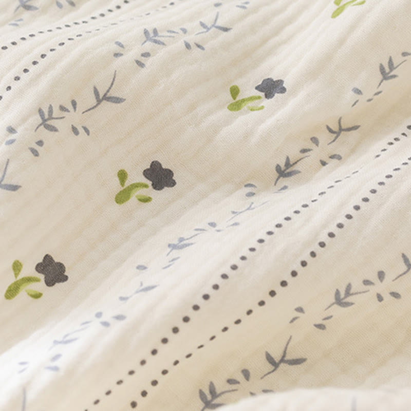 Ownkoti Striped Floral Cotton Gauze Camisole Nightgown - image 10