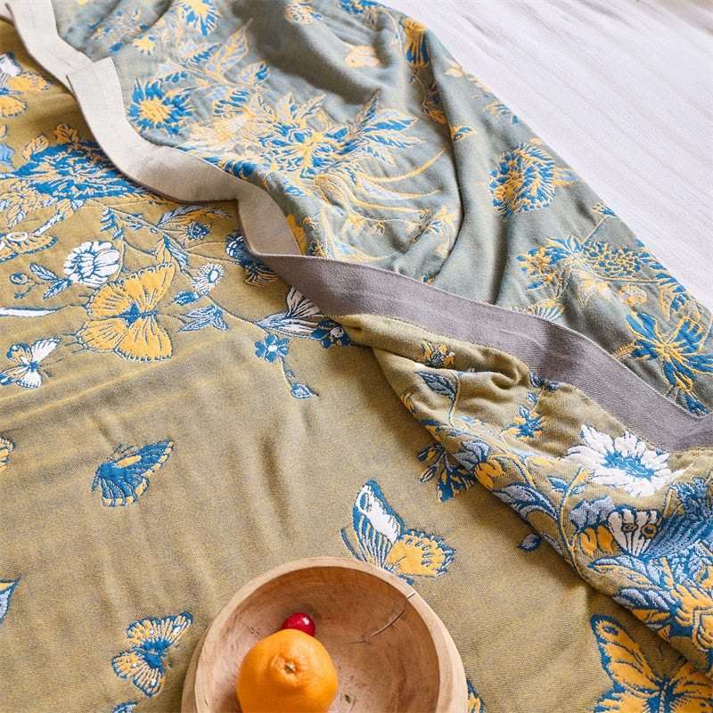 Ownkoti Butterfly & Floral Pure Cotton Quilt Blanket - image 4