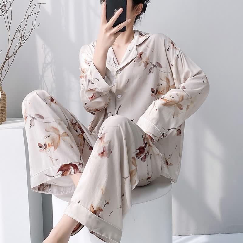 Ownkoti Artistic Style Floral Pajama Set - image 2