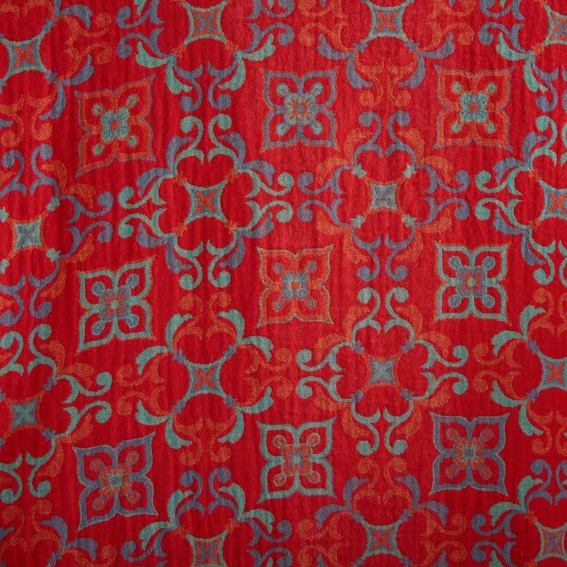 Ownkoti Vintgae Pattern Short Sleeve Cotton Robe - image 7