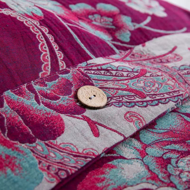 Ownkoti Luxury Peony Cotton Gauze Bedding Set(4PCS) - image 3