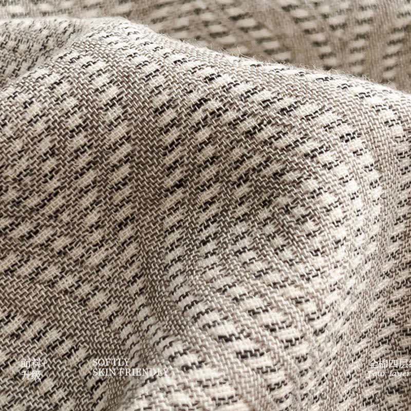 Ownkoti Wavy Pattern Cotton Gauze Quilt Blanket - image 7