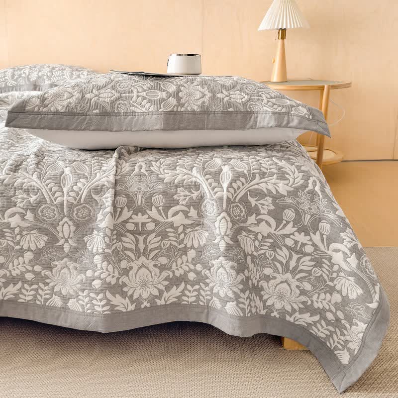 Ownkoti Cotton Floral & Branch Muslin Quilt Blanket - image 5