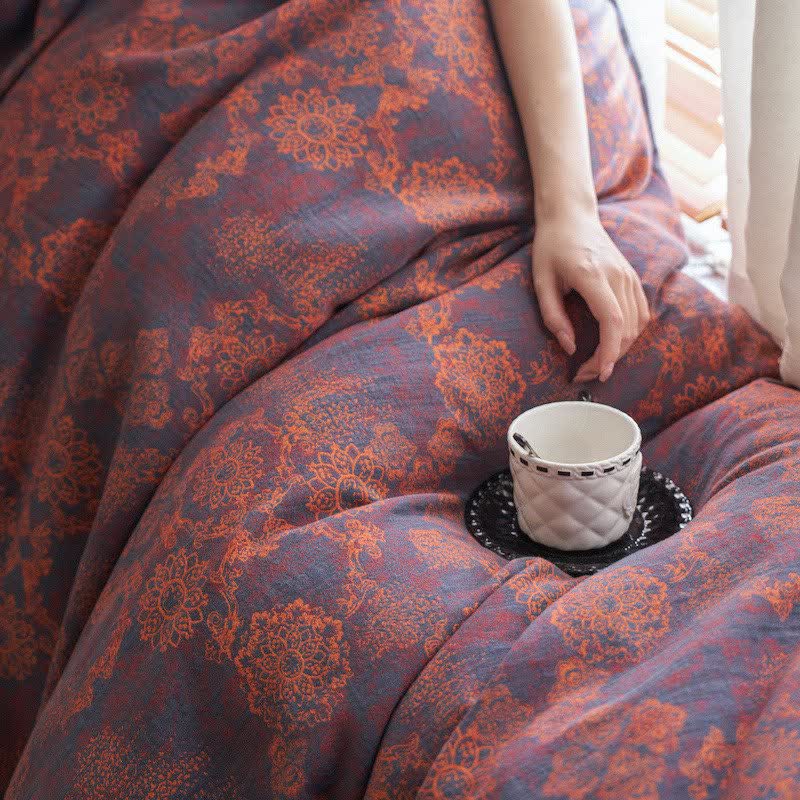 Ownkoti Vintage Floral Cotton Double Gauze Bedding(4PCS) - image 10