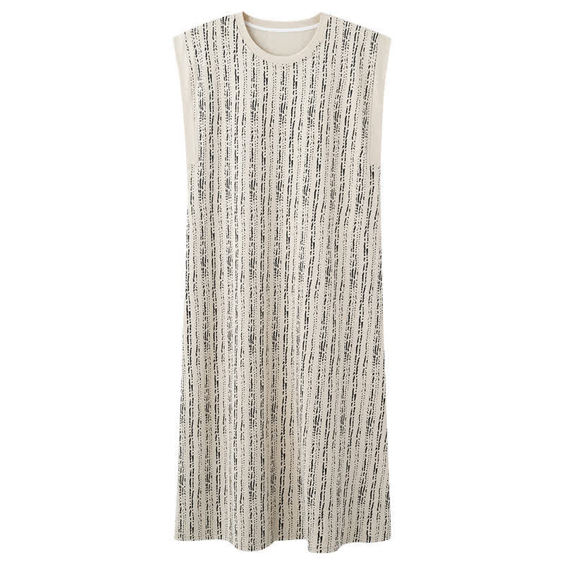 Ownkoti Artistic Line-inspired Cotton Sleeveless Nightgown - image 8