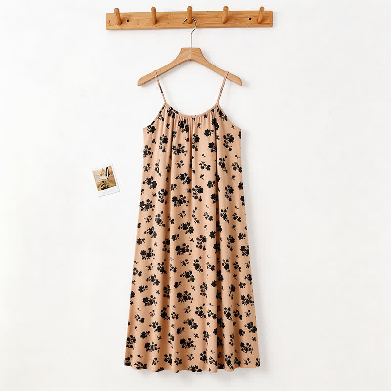 Ownkoti Vintage Floral Print Camisole Nightgown - image 4