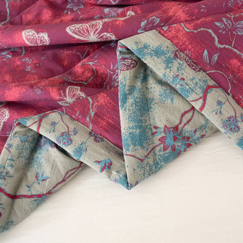 Ownkoti Butterfly & Branch Print Cotton Linen Quilt - image 10