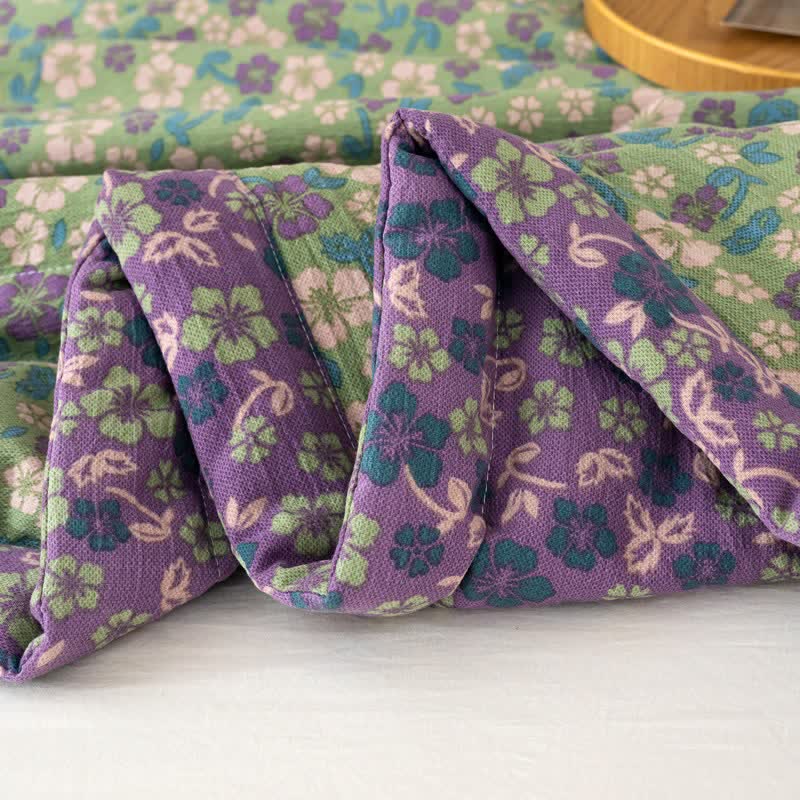 Ownkoti Crabapple Blossom-Inspired Cotton Linen Quilt - image 10