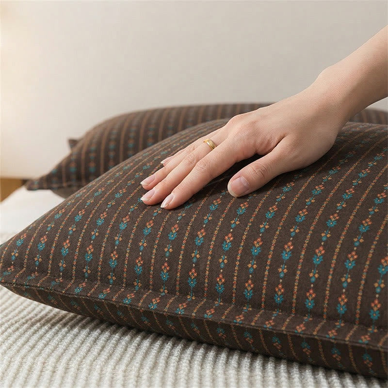 Ownkoti Vintage Bohemia Button Cotton Pillowcases (2PCS) - image 2