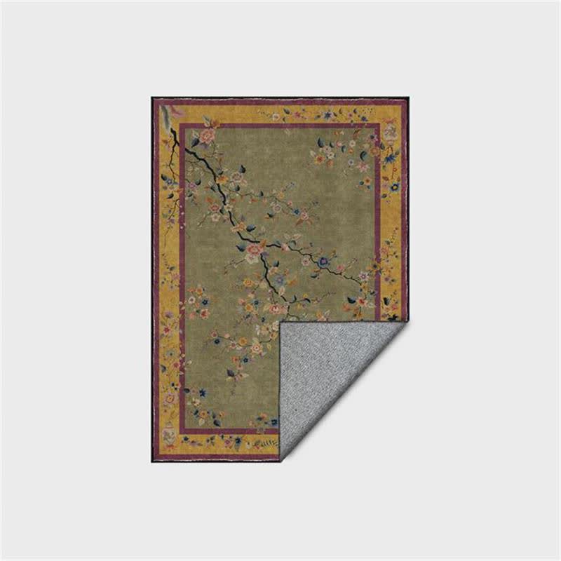 Ownkoti Vintage Oriental Botanical Foldable Area Rug - image 6