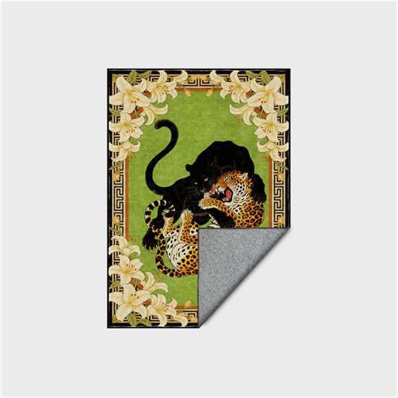 Ownkoti Vintage Animal & Lily Foldable Anti-slip Carpet - image 5