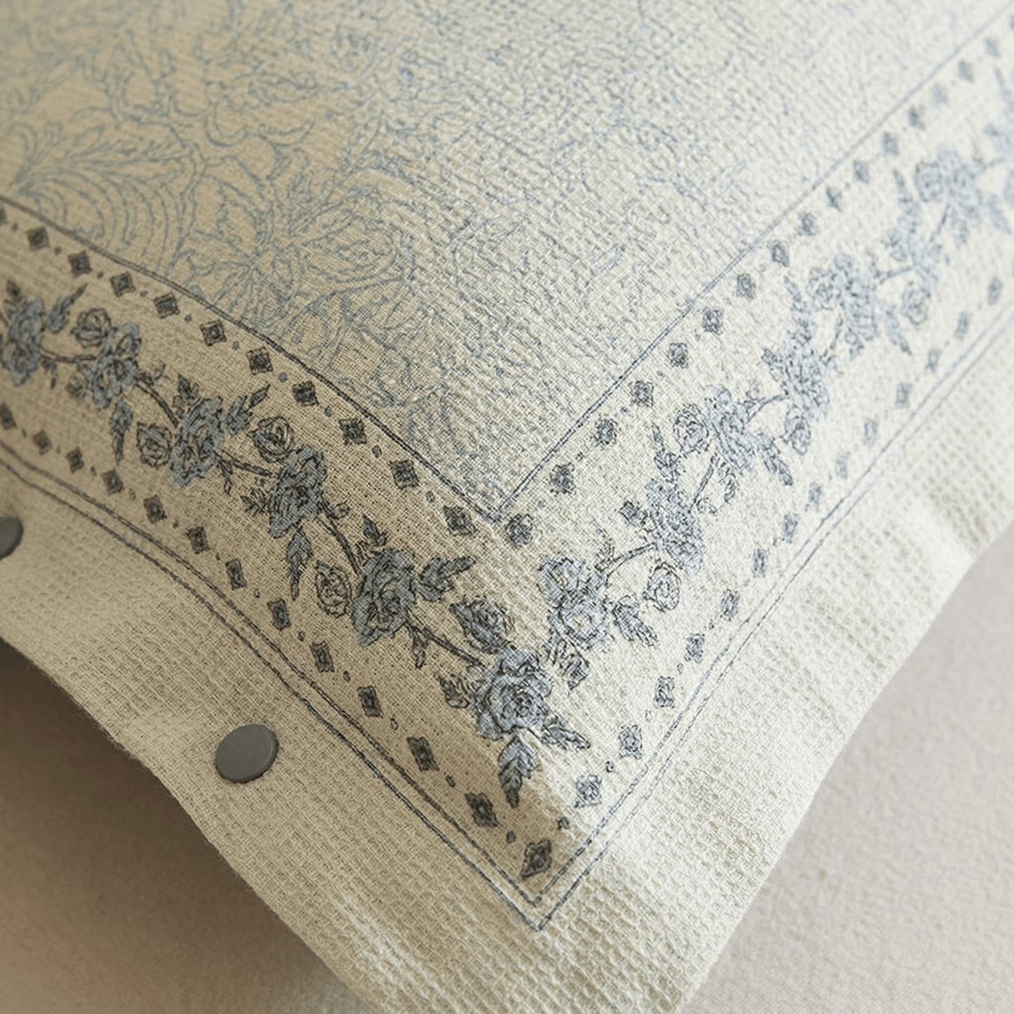 Ownkoti French Floral Cotton Linen Pillowcases (2PCS) - image 1