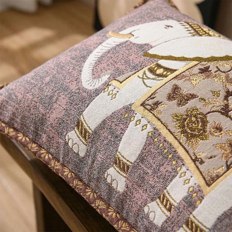 Ownkoti Elephant Jacquard Bohemian Pillowcases (2PCS) - image 1