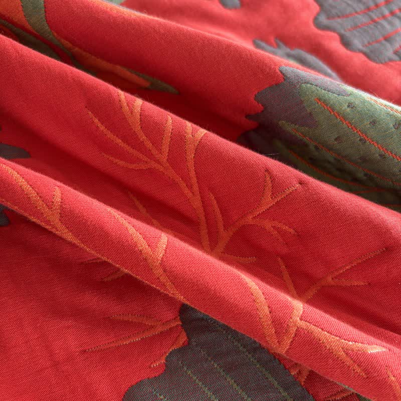 Ownkoti Artistic Floral & Butterfly Cotton Gauze Quilt Blanket - image 29