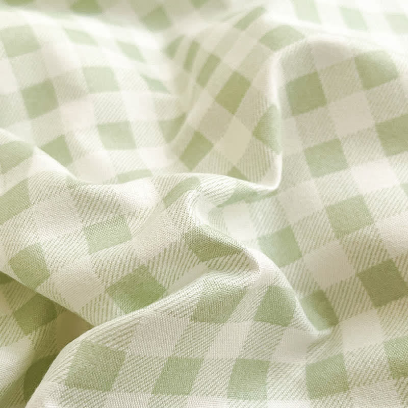 Ownkoti Pastel Gingham Pure Cotton Bedding Set - image 18