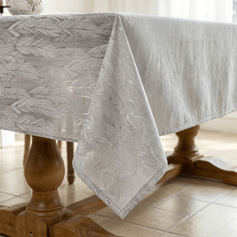Ownkoti Leaf Pattern Jacquard Tablecloth - image 7