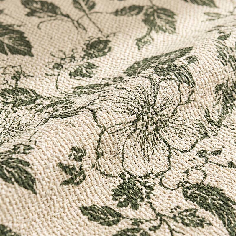 Ownkoti Vintage Green Floral Cotton Linen Tablecloth - image 3