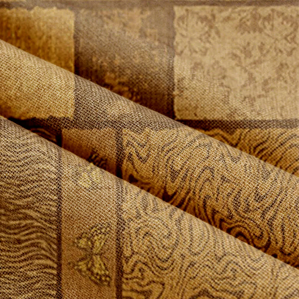 Ownkoti Vintage Wood-Tone Room Divider Door Curtain - image 5