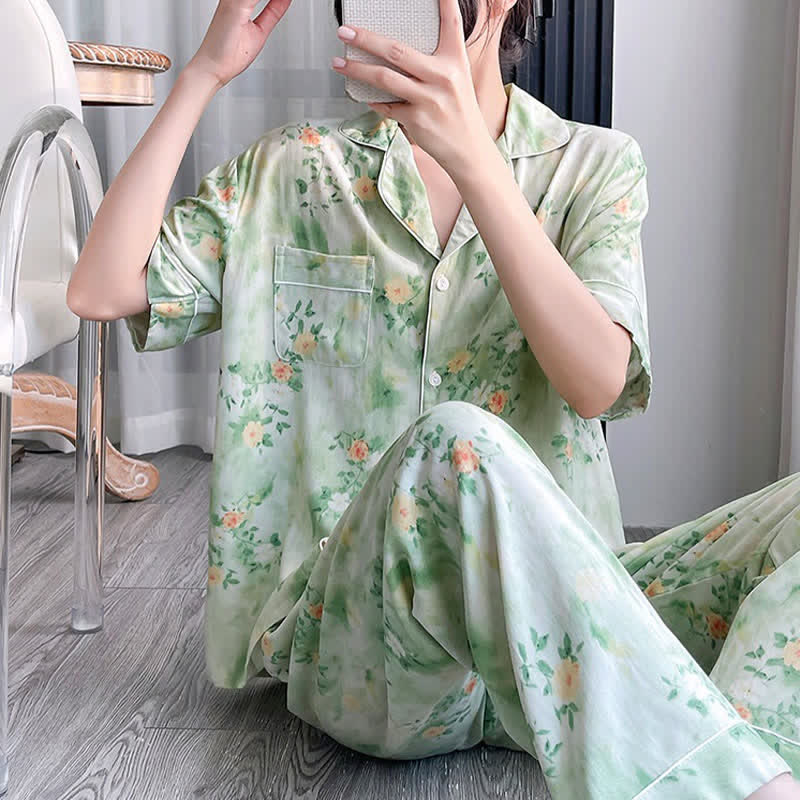 Ownkoti Refresh Floral Silky Loungewear Set - image 4