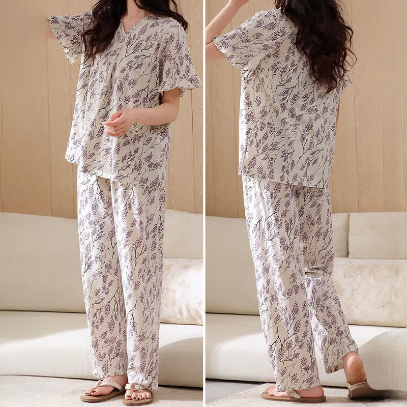 Ownkoti Botanical Floral Cotton Loungewear Set - image 4