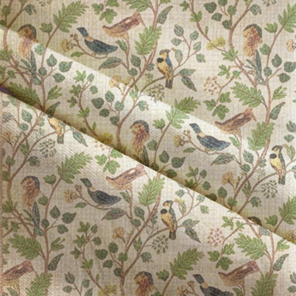 Ownkoti Forest Birds & Botanical Doorway Curtain - image 4