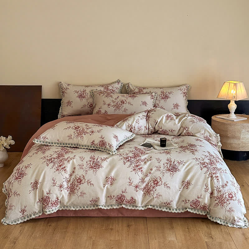 Ownkoti Romantic Garden Cotton Duvet Cover Set - image 10