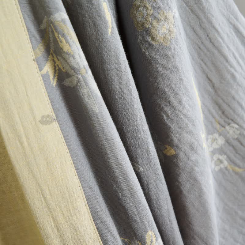 Ownkoti Elegant Floral Cotton Gauze Kimono Robe - image 7