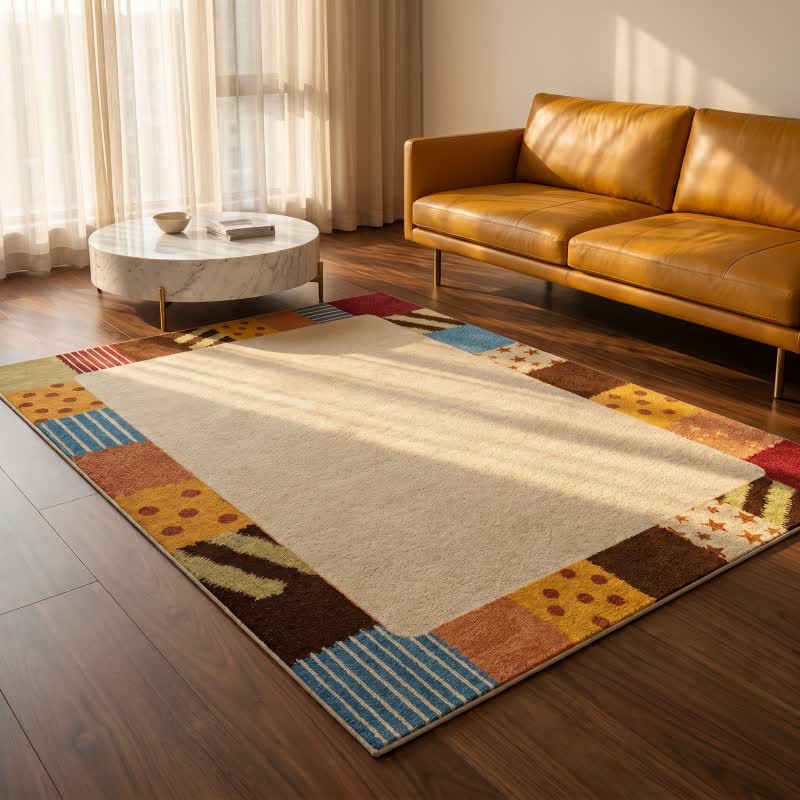 Ownkoti Retro Border Patchwork Area Rug - image 2