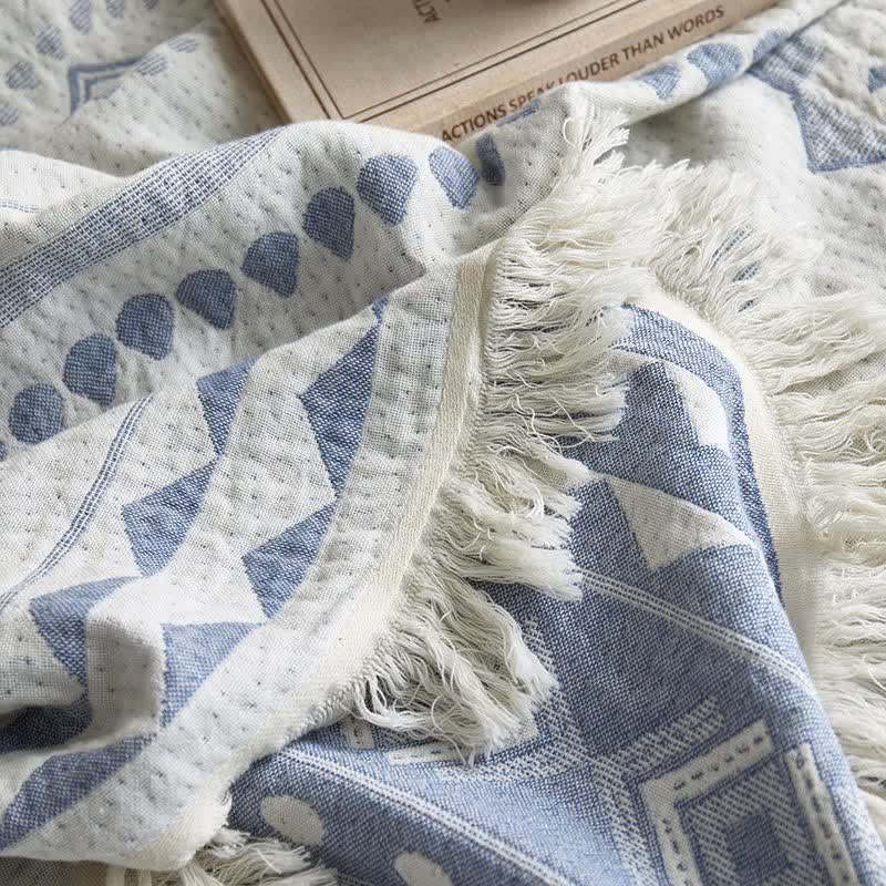 Ownkoti Ethnic Floral & Geometric Pattern Cotton Blanket - image 9
