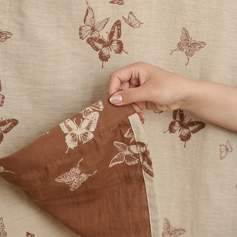 Ownkoti Elegant Butterfly Cotton Kimono Bathrobe - image 17