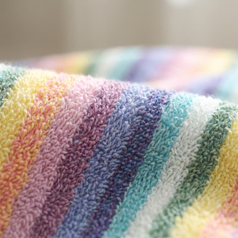 Ownkoti Rainbow Striped Breathable Cotton Towel - image 5
