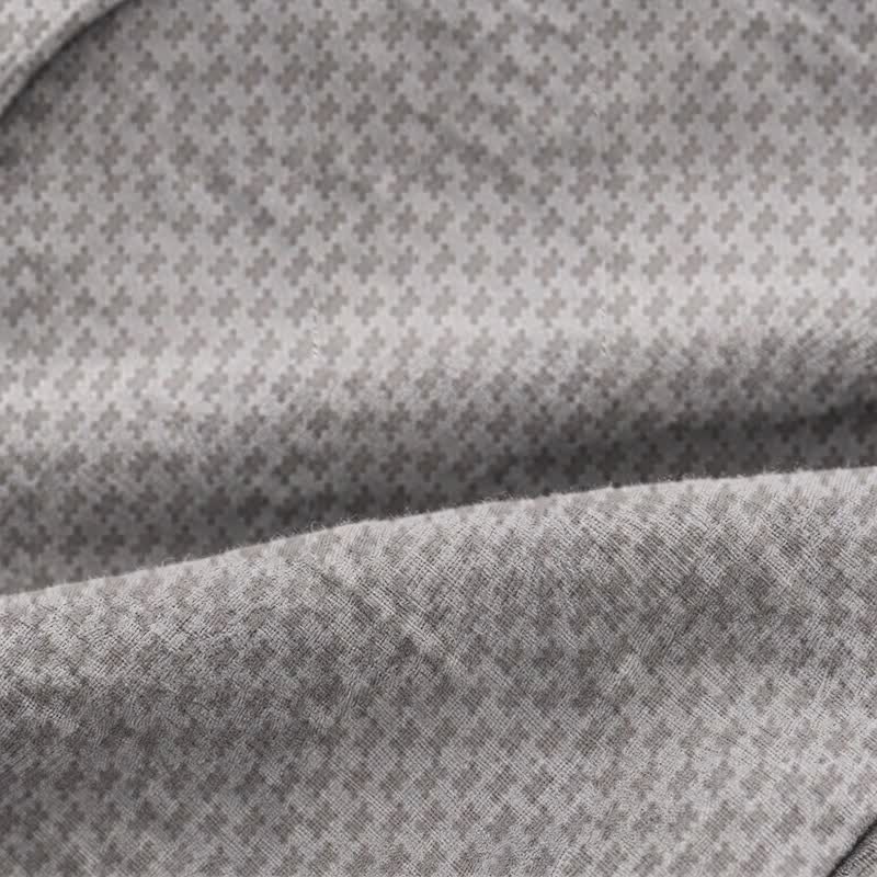 Ownkoti Grey Geometric V-Neck Loungewear Set - image 5
