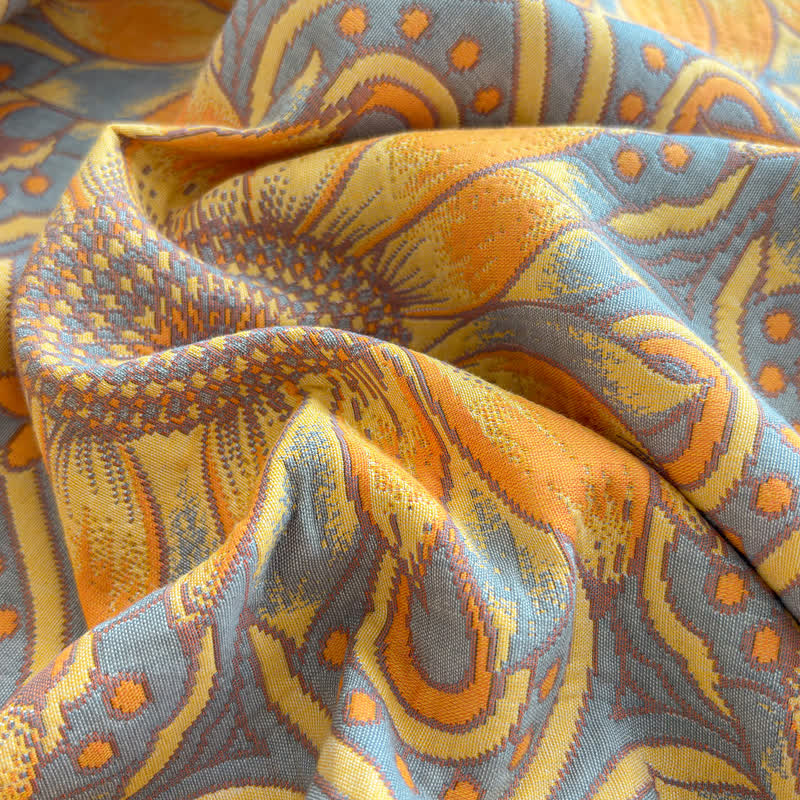 Ownkoti Boho Sunflower 3-Layer Muslin Cotton Quilt - image 12