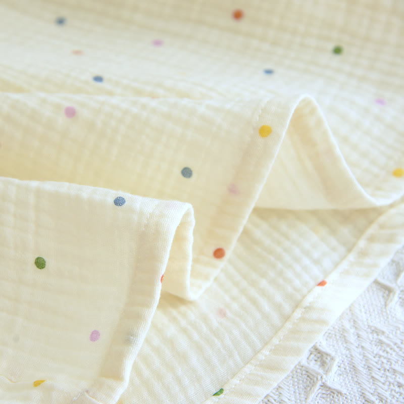 Ownkoti Rainbow Dot Cotton Gauze Lounge Dress - image 9