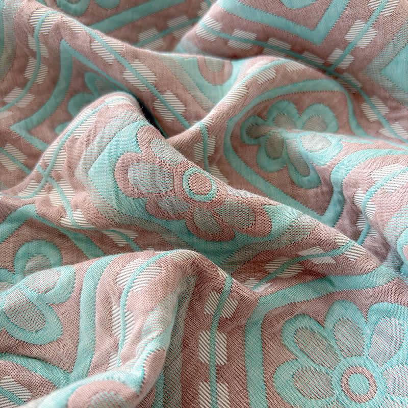 Ownkoti 3-Layer Cotton Gauze Jacquard Bedspread Quilt - image 13