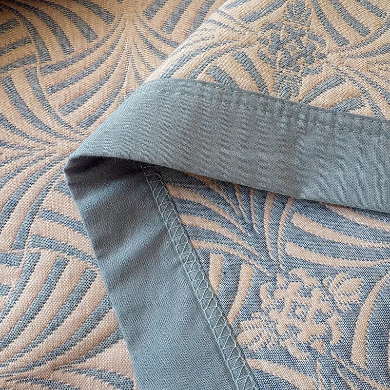 OwnkotiJacquard Reversible 3-layer Geometric Blanket Quilt - image 13